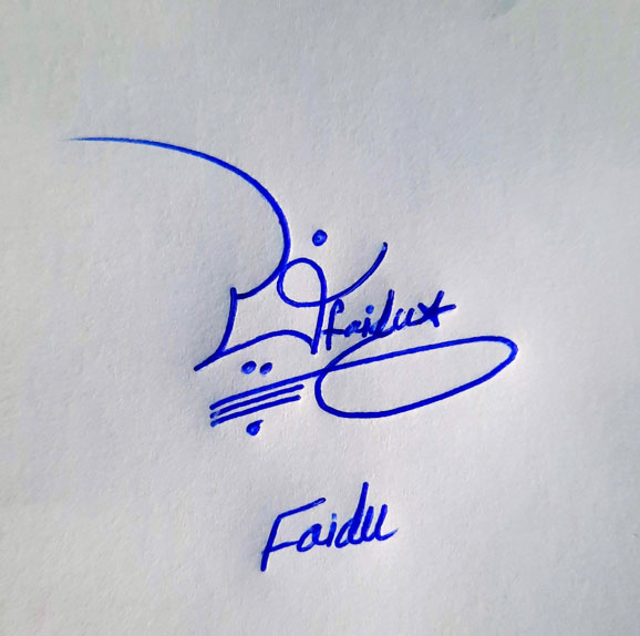 Faidu Name Online Signature Styles