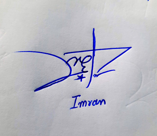 Imran Name Online Signature Styles