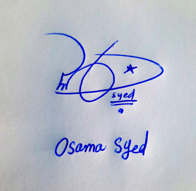 Osama Syed Name Online Signature Styles