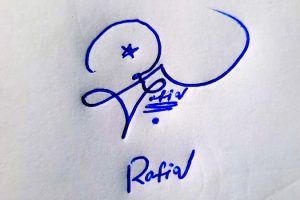 Rafiq Name Online Signature Styles