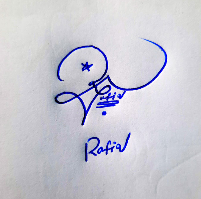 Rafiq Name Online Signature Styles