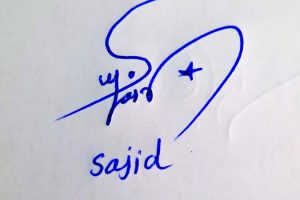 Sajid Name Online Signature Styles
