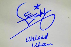 Waleed Khan Name Online Signature Styles